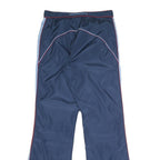 AOLES Womens Polyester Blend Navy Blue Regular Fit Straight Trousers W28 L30