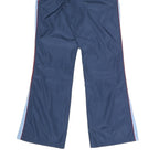 AOLES Womens Polyester Blend Navy Blue Regular Fit Straight Trousers W28 L30