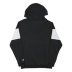 STARTER Mens Black & White Colourblock Pullover Hoodie L Cotton Blend Casual