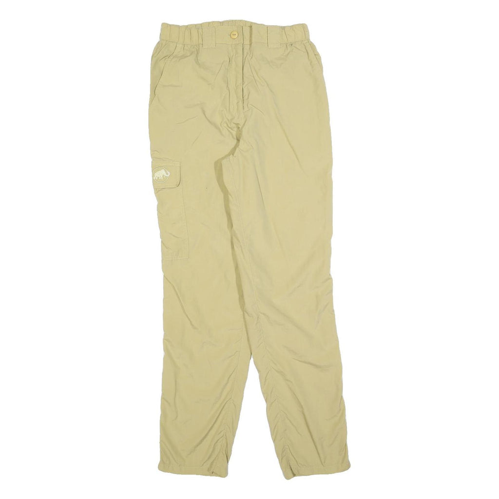 MAMMUT Womens Polyester Blend Regular Beige Cargo Trousers W28 L30 Outdoor Zip