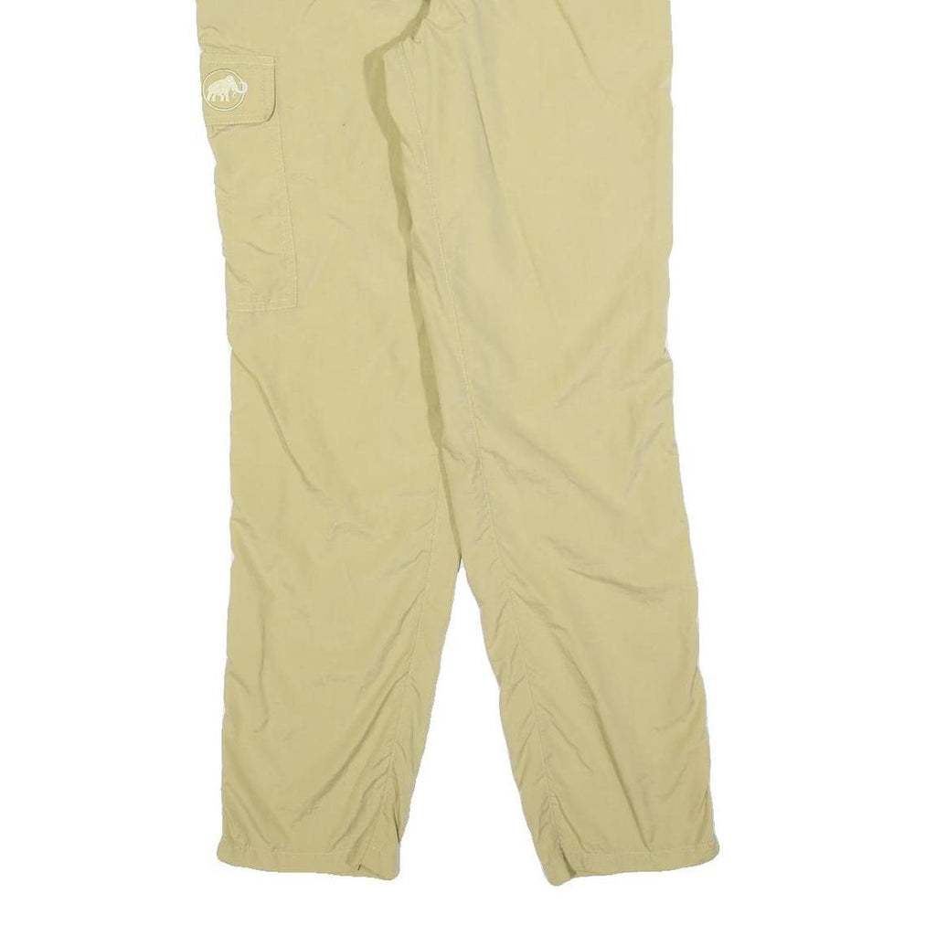 MAMMUT Womens Polyester Blend Regular Beige Cargo Trousers W28 L30 Outdoor Zip
