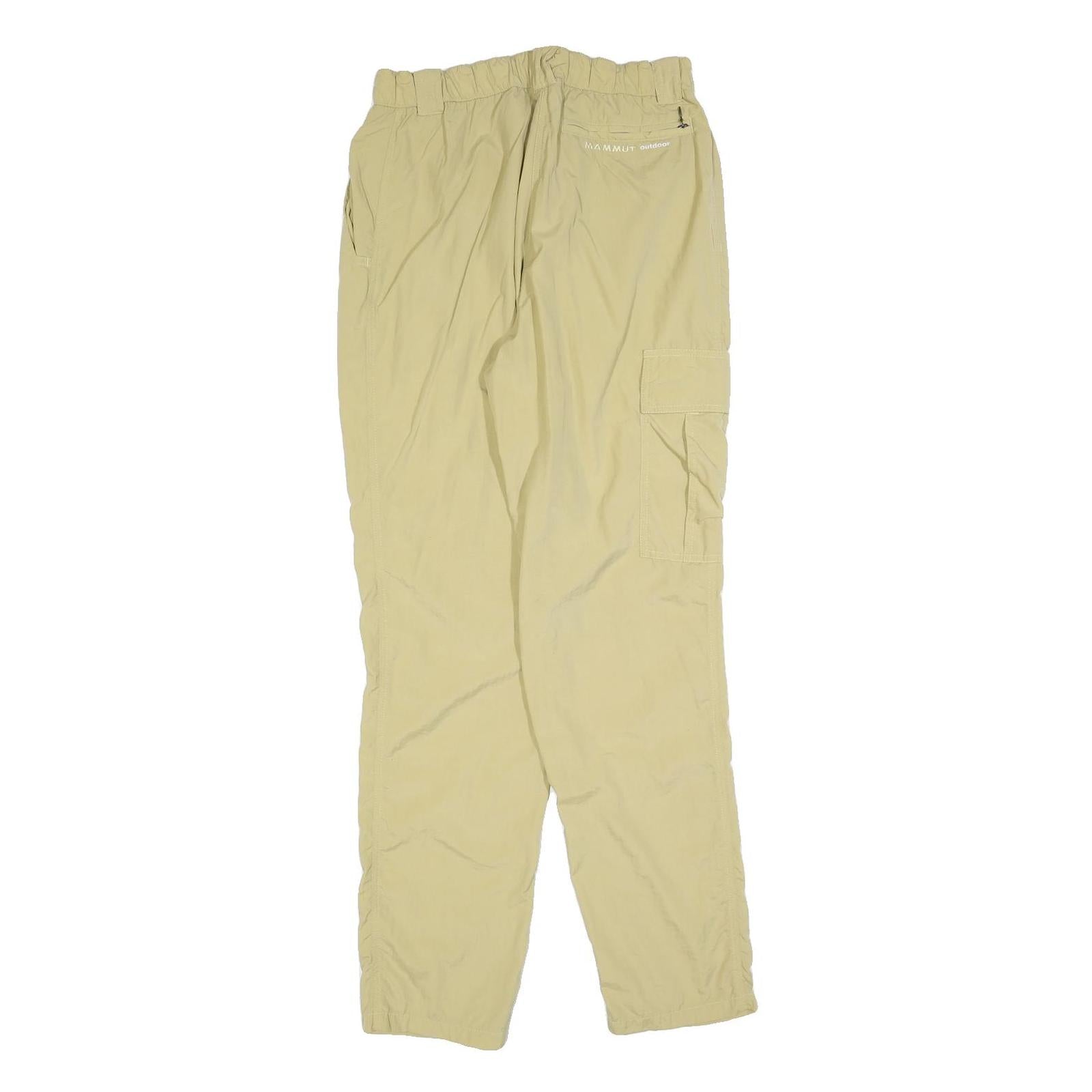 MAMMUT Womens Polyester Blend Regular Beige Cargo Trousers W28 L30 Outdoor Zip