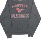 JERZEES Mens Grey Munster Mustangs Pullover Hoodie S Cotton Blend