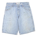 LEVI'S Mens Cotton Blend Light Blue Denim Casual Shorts XL W36 Worker Style