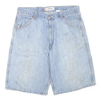 LEVI'S Mens Cotton Blend Light Blue Denim Casual Shorts XL W36 Worker Style