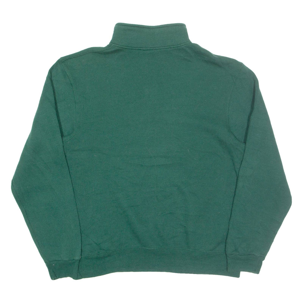 THE GAME Ivy Tech Community College Mens Sweatshirt Green 1/4 Zip USA M