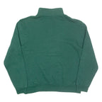 THE GAME Ivy Tech Community College Mens Sweatshirt Green 1/4 Zip USA M