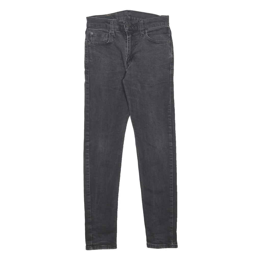 LEVI'S 512 LO-BALL Mens Jeans Black Slim Skinny Denim Medium W30 L30 Zip