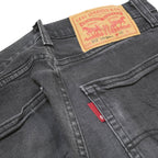 LEVI'S 512 LO-BALL Mens Jeans Black Slim Skinny Denim Medium W30 L30 Zip