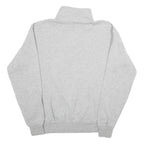 CHAMPION Mens Grey I Greyhounds Est 1902 Quarter Zip M Sweatshirt Cotton Blend