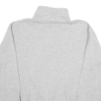 CHAMPION Mens Grey I Greyhounds Est 1902 Quarter Zip M Sweatshirt Cotton Blend