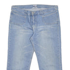 OASIS Capri Womens Jeans Blue Regular Straight Denim Light W34 L22 Cotton Blend