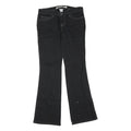 GAP Womens Black Regular Flared Denim Jeans W32 L32 Cotton Blend Zip