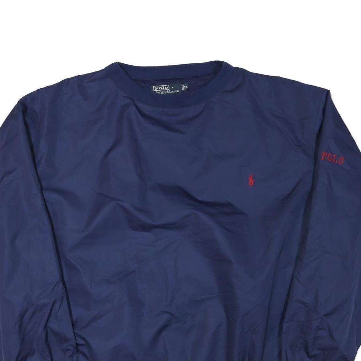 POLO RALPH LAUREN Mens Blue Navy Jacket XL Polyester Blend Plain Casual Stylish