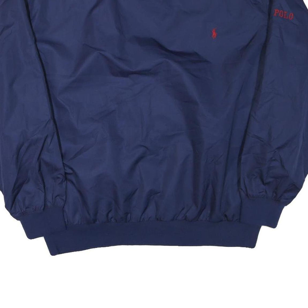 POLO RALPH LAUREN Mens Blue Navy Jacket XL Polyester Blend Plain Casual Stylish