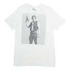 STARWARS Mens White Graphic T-Shirt M Short Sleeve Crew Neck Cotton