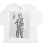 STARWARS Mens White Graphic T-Shirt M Short Sleeve Crew Neck Cotton
