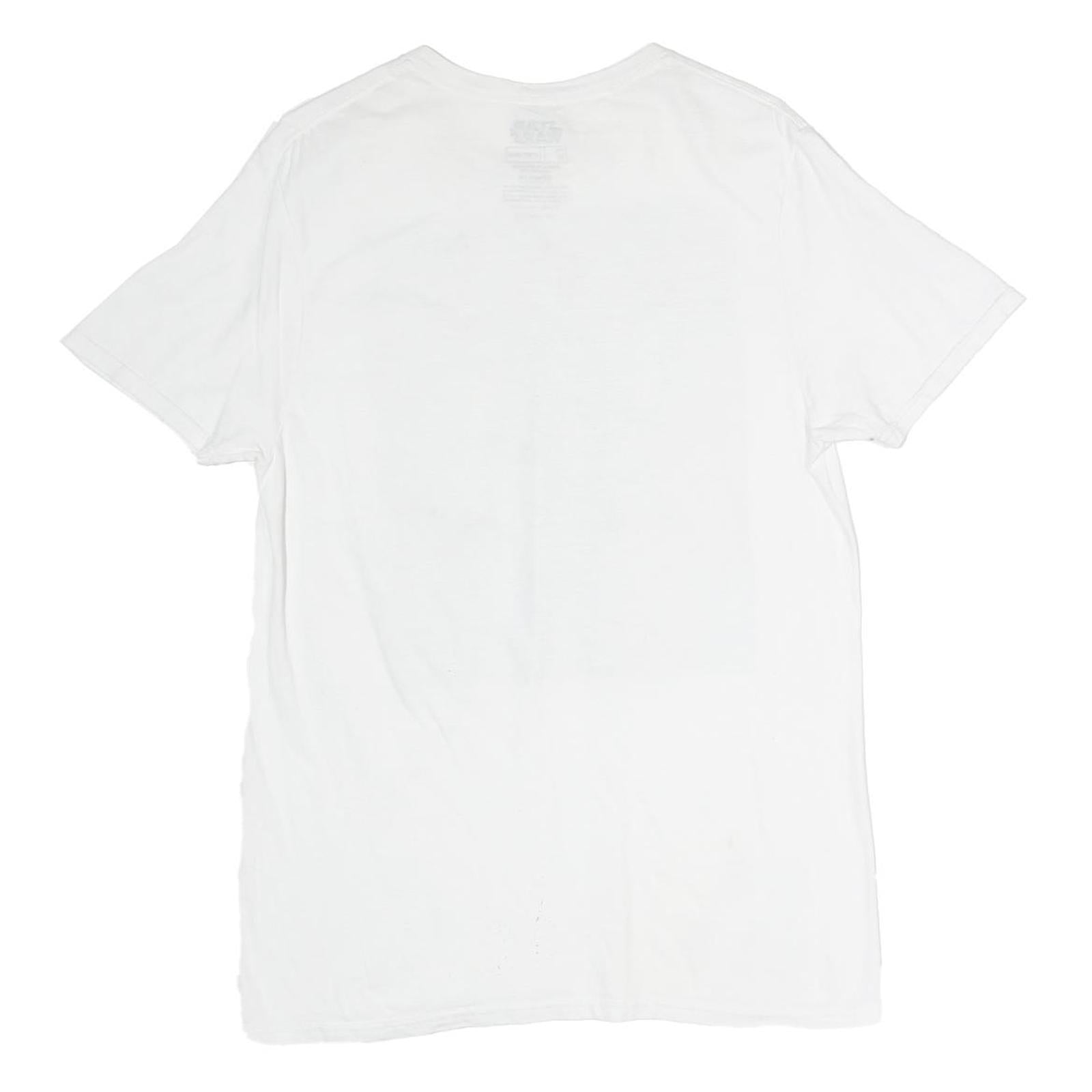 STARWARS Mens White Graphic T-Shirt M Short Sleeve Crew Neck Cotton