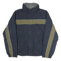 NAUTICA Mens Navy & Olive Jacket L Polyester Zip Casual Outerwear