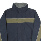 NAUTICA Mens Navy & Olive Jacket L Polyester Zip Casual Outerwear