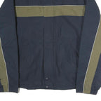 NAUTICA Mens Navy & Olive Jacket L Polyester Zip Casual Outerwear