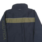 NAUTICA Mens Navy & Olive Jacket L Polyester Zip Casual Outerwear