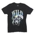 WHITNEY CUMMINGS Womens Black Wolf Graphic T-Shirt M Short Sleeve Crew Neck Wild