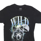 WHITNEY CUMMINGS Womens Black Wolf Graphic T-Shirt M Short Sleeve Crew Neck Wild