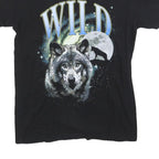 WHITNEY CUMMINGS Womens Black Wolf Graphic T-Shirt M Short Sleeve Crew Neck Wild