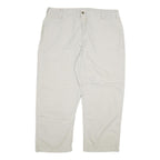 CARHARTT Mens Cotton Blend Beige Relaxed Straight Trousers W40 L28 Workwear