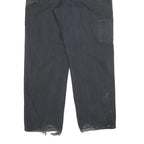 DICKIES Mens Cotton Blend Black Relaxed Loose Fit Trousers W36 L30 Workwear