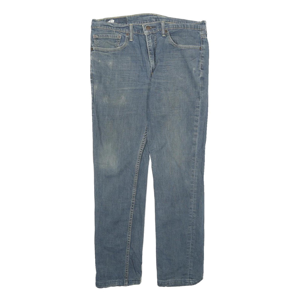 LEVI'S Mens Jeans Blue Regular Straight Denim Medium W34 L32 Classic Fit Zip