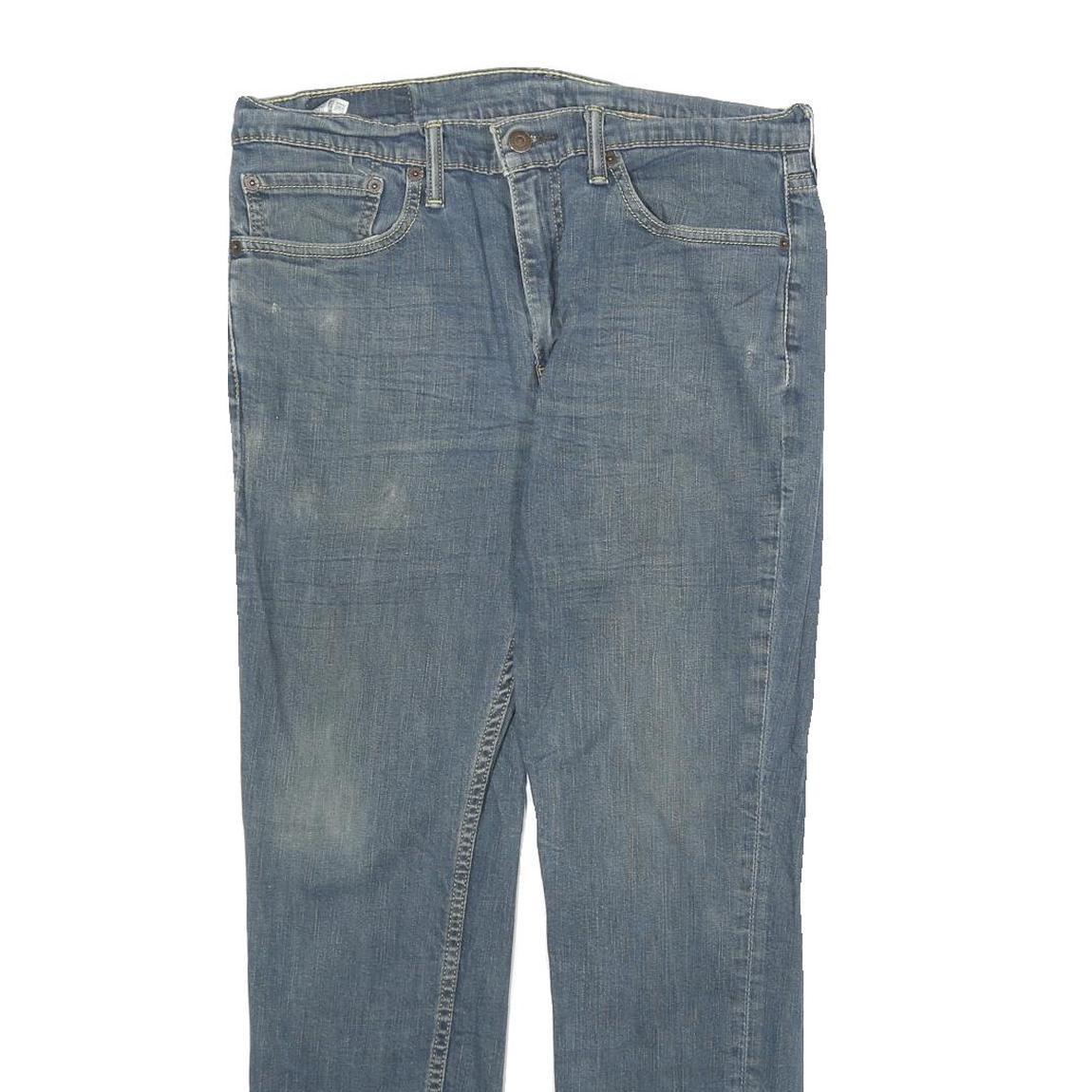 LEVI'S Mens Jeans Blue Regular Straight Denim Medium W34 L32 Classic Fit Zip