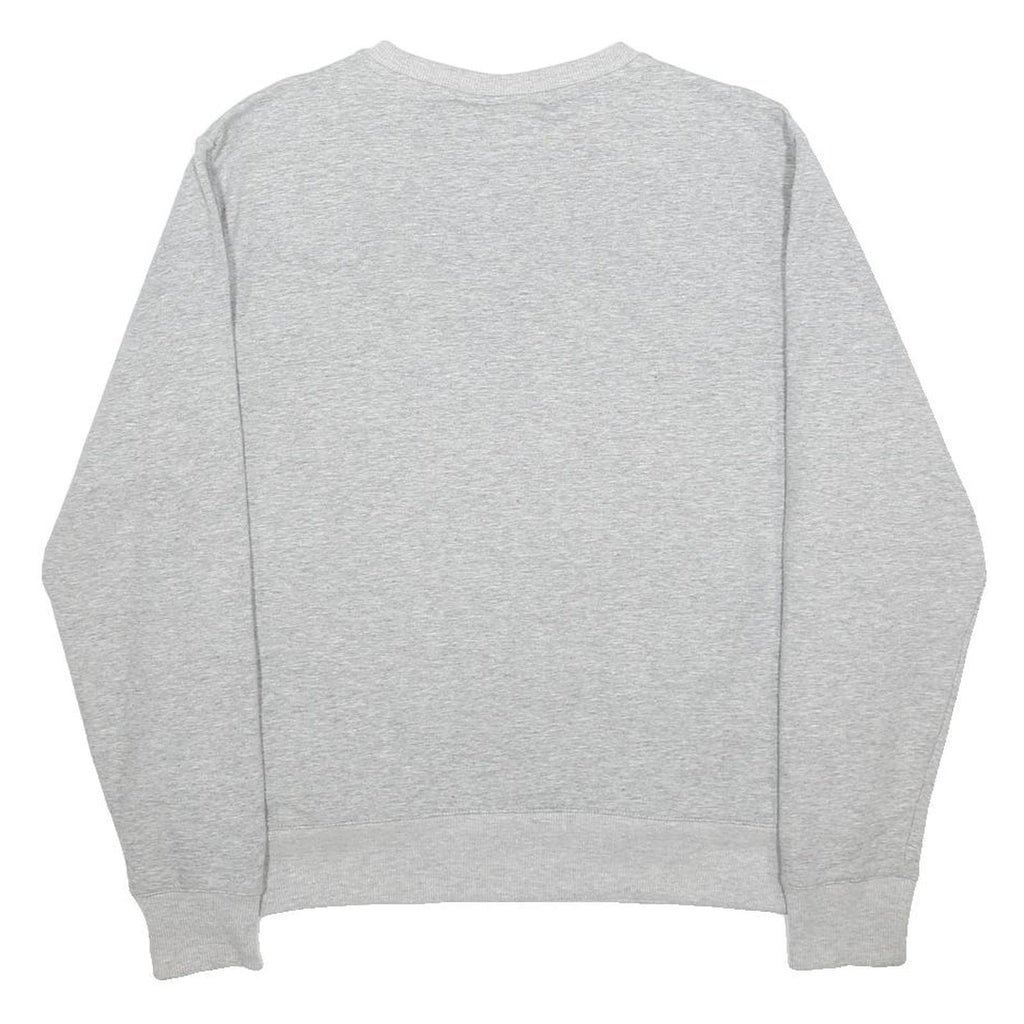 FILA Womens Grey Cotton Blend Crew Neck Sweatshirt M Classic Logo Pullover