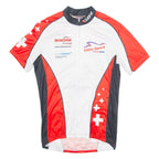 CUORE Cycling Mens Jersey White 1/4 Zip L