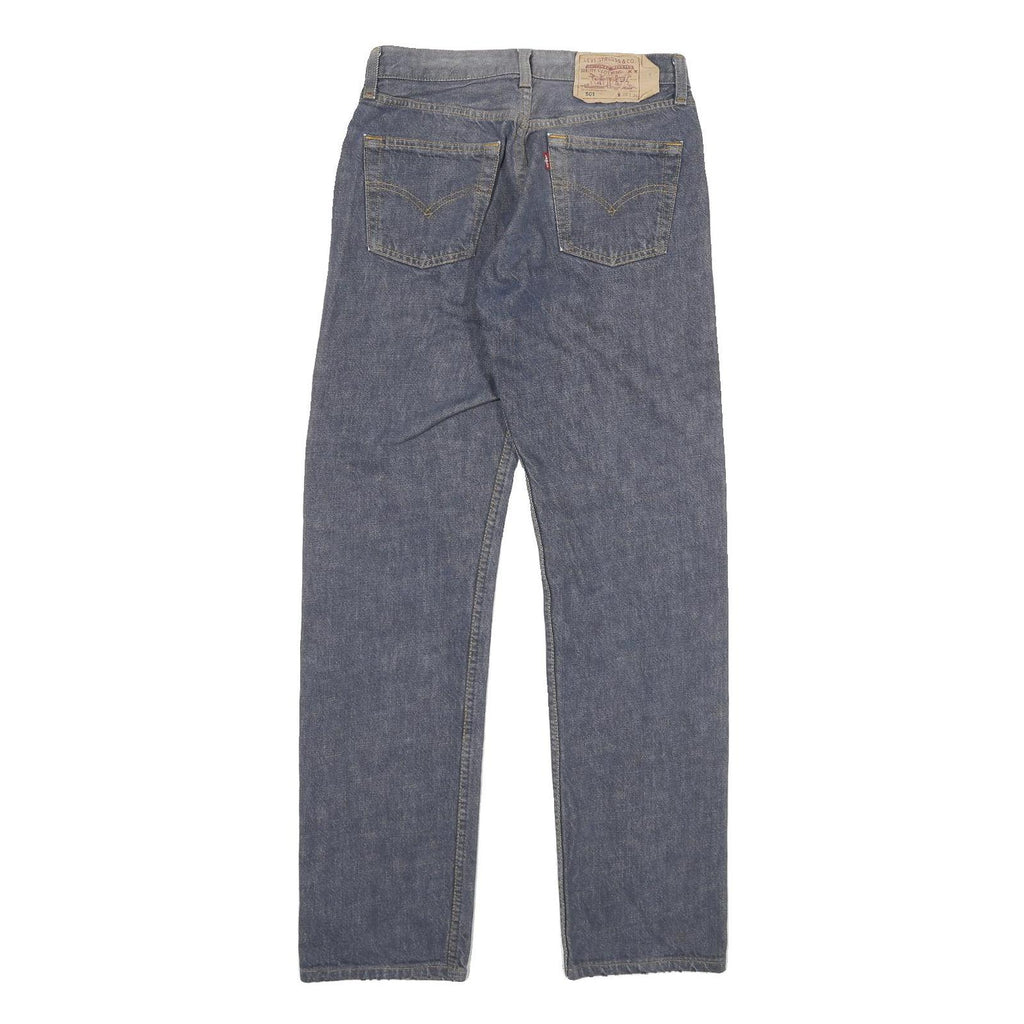LEVI'S 501 Mens Jeans Blue Regular Straight Denim Light W28 L31 Classic Button
