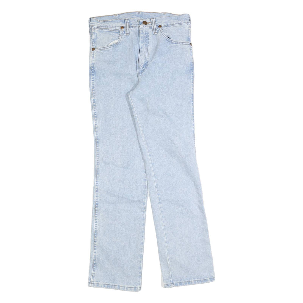 WRANGLER Mens Slim Light Blue Denim Jeans W29 L30 Classic Cotton Zip Pockets