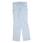 WRANGLER Mens Slim Light Blue Denim Jeans W29 L30 Classic Cotton Zip Pockets