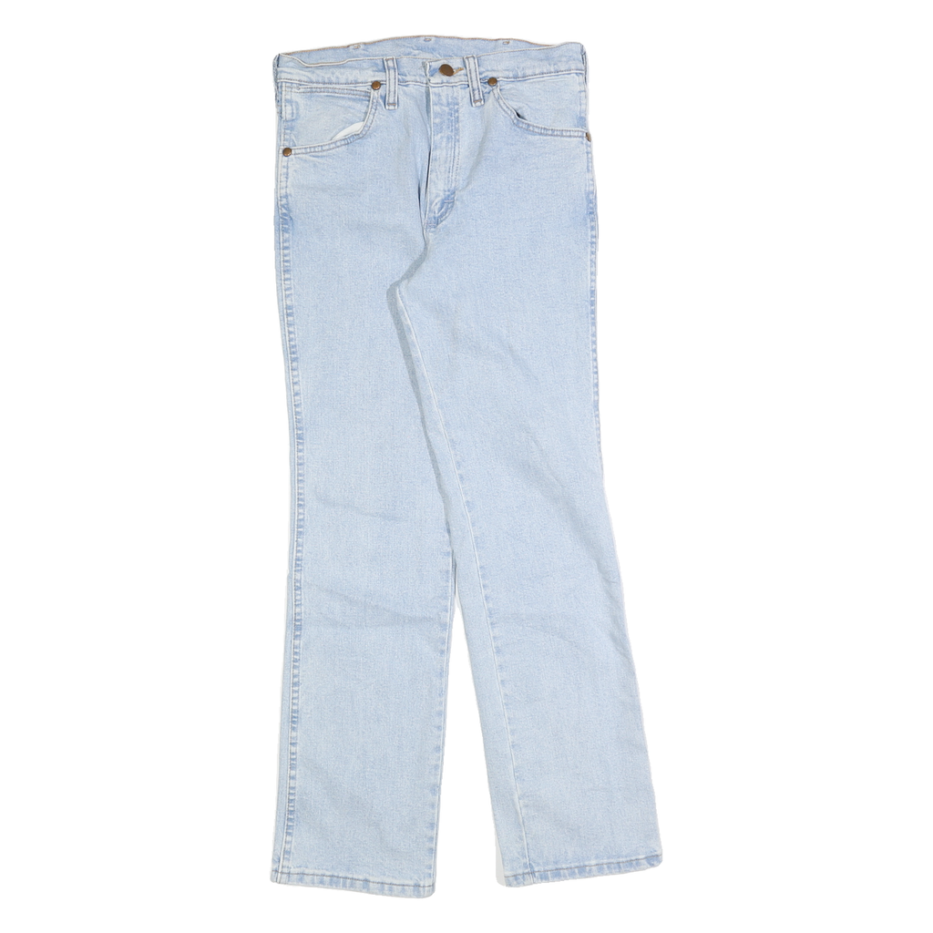 WRANGLER Mens Slim Light Blue Denim Jeans W29 L30 Classic Cotton Zip Pockets