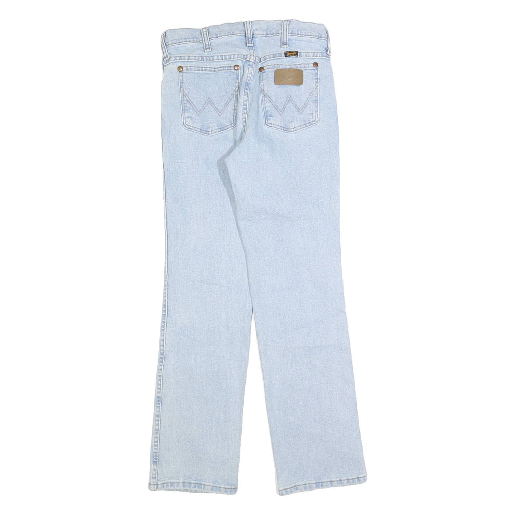 WRANGLER Mens Slim Light Blue Denim Jeans W29 L30 Classic Cotton Zip Pockets