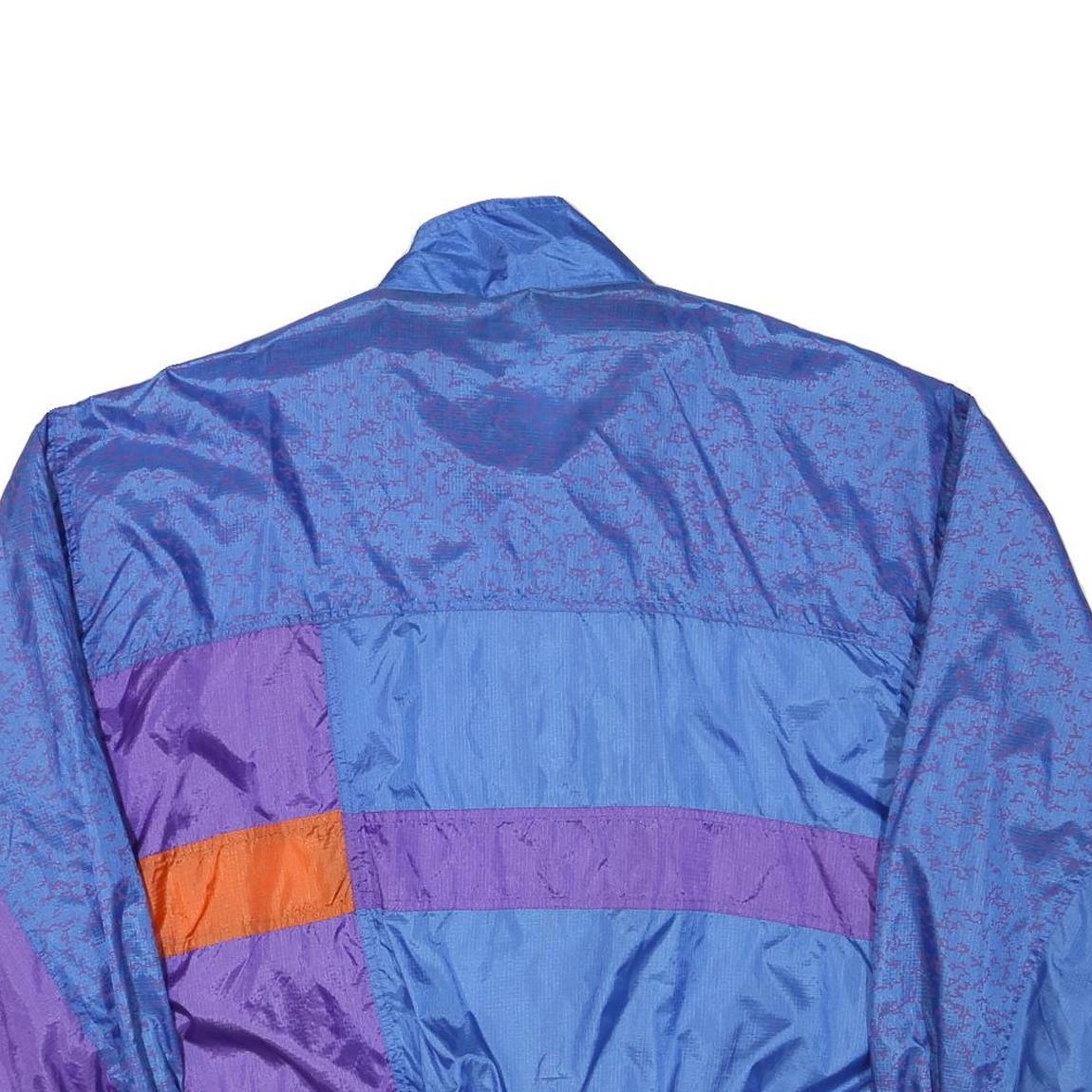 PRO SPIRIT Mens Blue & Purple Colourblock Jacket XL Polyester Blend Zip Casual