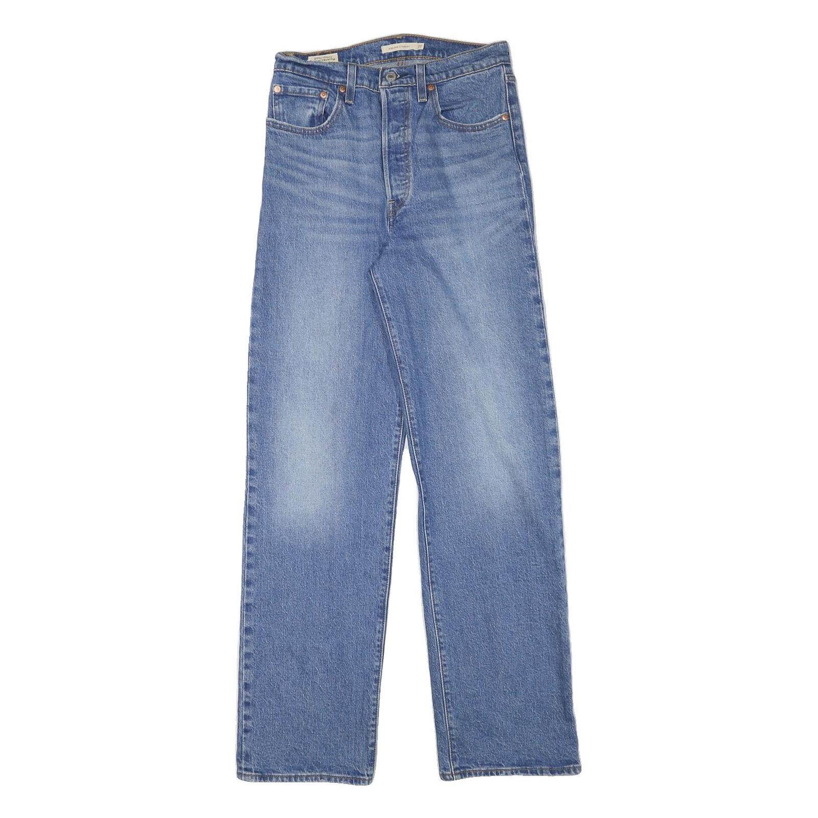 LEVI'S Womens Jeans Blue Regular Straight Denim Medium W27 L31 Classic Style