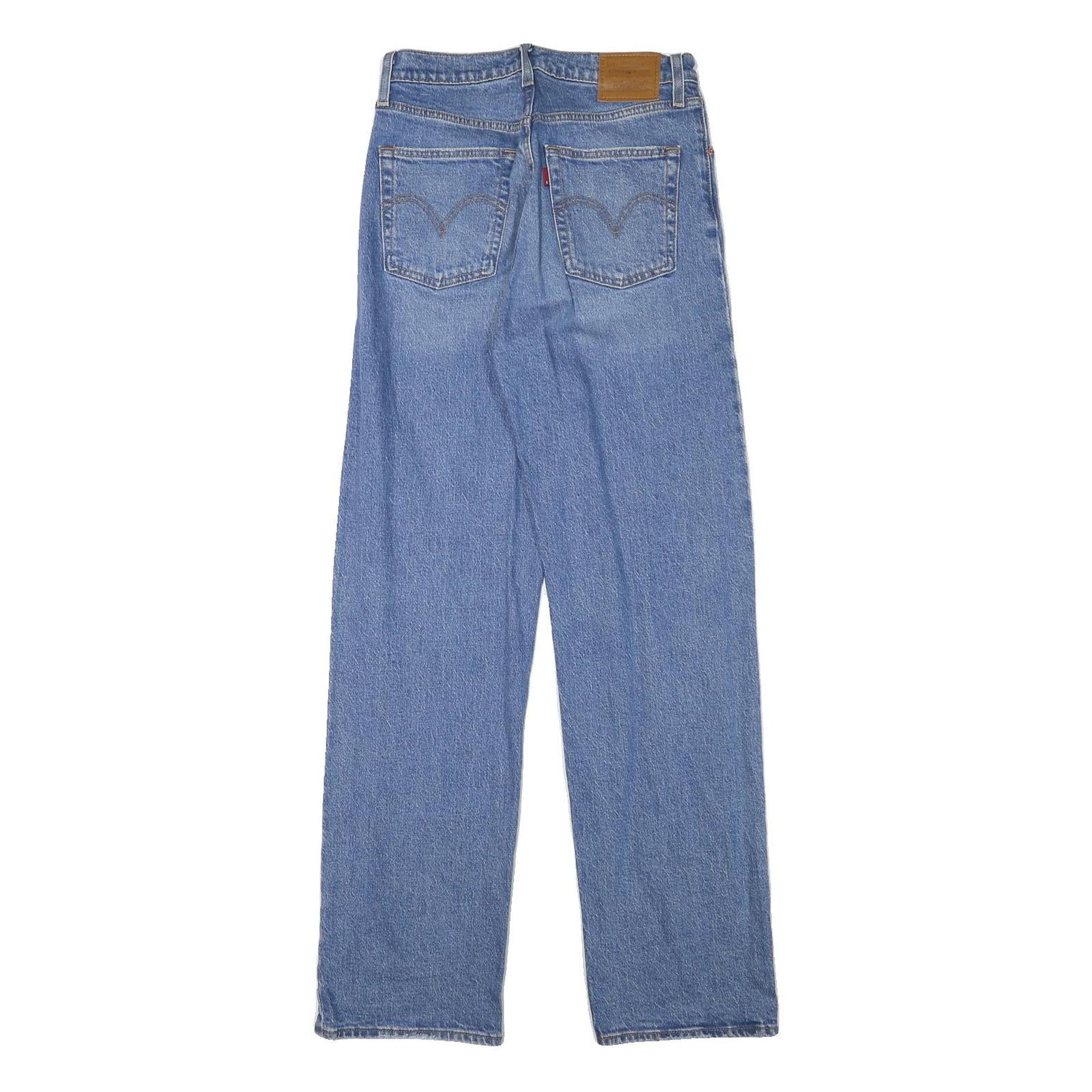 LEVI'S Womens Jeans Blue Regular Straight Denim Medium W27 L31 Classic Style