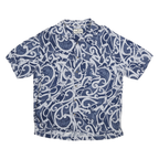 SEVEN PALM Mens Blue Rayon Button Jacket XL Abstract Pattern Summer Casual