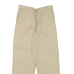TOMMY HILFIGER Womens Cotton Blend Beige Relaxed Drawstring Trousers W29 L29