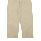 TOMMY HILFIGER Womens Cotton Blend Beige Relaxed Drawstring Trousers W29 L29