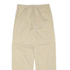 TOMMY HILFIGER Womens Cotton Blend Beige Relaxed Drawstring Trousers W29 L29