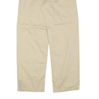 TOMMY HILFIGER Womens Cotton Blend Beige Relaxed Drawstring Trousers W29 L29