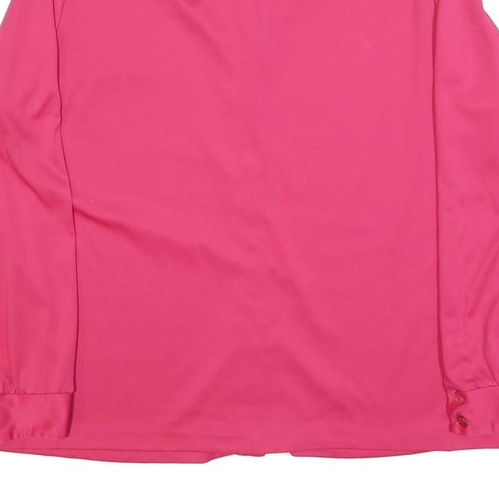 YALLE CLASSICS Womens Pink Basic Shirt Long Sleeve Collared XL Soft Cotton Blend