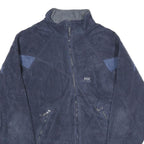 HELLY HANSEN Mens Navy Blue Jacket L Polyester Fleece Zip Front Outdoor Casual